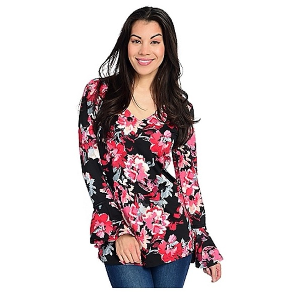 Mallory Mixed Print Blouse